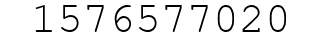 Number 1576577020.