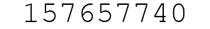 Number 157657740.