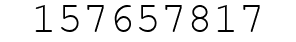 Number 157657817.
