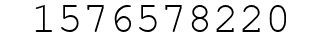 Number 1576578220.