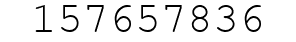 Number 157657836.