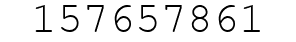 Number 157657861.