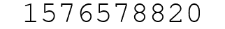 Number 1576578820.
