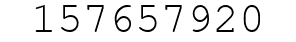 Number 157657920.