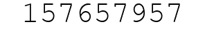 Number 157657957.