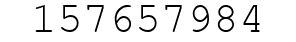 Number 157657984.