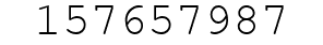 Number 157657987.