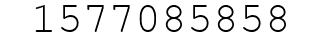 Number 1577085858.