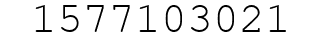Number 1577103021.
