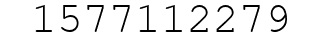 Number 1577112279.