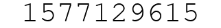 Number 1577129615.