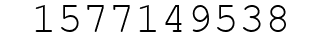 Number 1577149538.