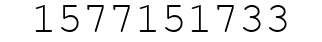 Number 1577151733.
