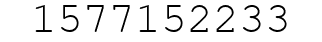 Number 1577152233.