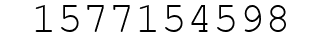 Number 1577154598.