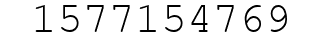 Number 1577154769.