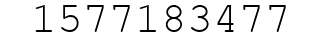 Number 1577183477.