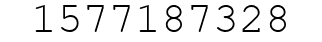Number 1577187328.