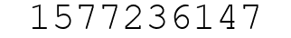 Number 1577236147.