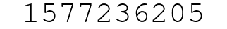 Number 1577236205.