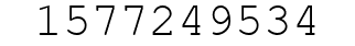 Number 1577249534.