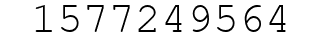 Number 1577249564.