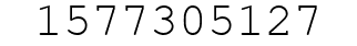 Number 1577305127.