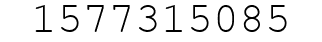 Number 1577315085.