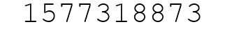 Number 1577318873.