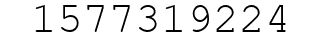 Number 1577319224.