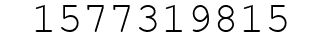 Number 1577319815.