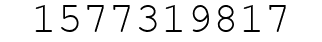 Number 1577319817.