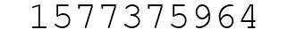 Number 1577375964.