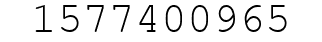 Number 1577400965.
