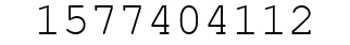 Number 1577404112.