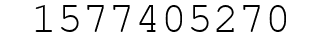 Number 1577405270.