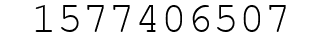Number 1577406507.