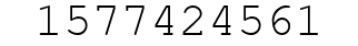 Number 1577424561.