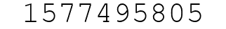 Number 1577495805.