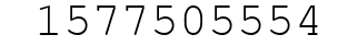 Number 1577505554.