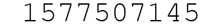 Number 1577507145.