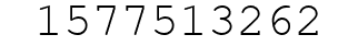 Number 1577513262.