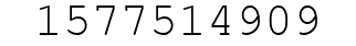 Number 1577514909.