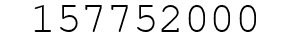Number 157752000.