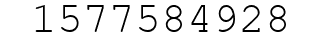 Number 1577584928.