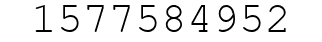 Number 1577584952.