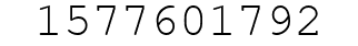 Number 1577601792.