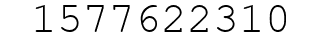 Number 1577622310.