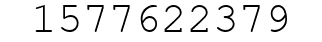 Number 1577622379.