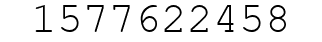 Number 1577622458.